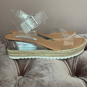 Steve Madden Bardy Clear Espadrilles